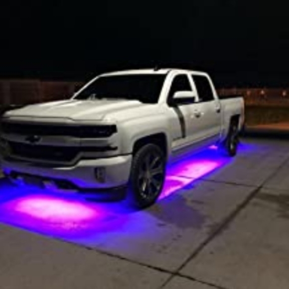 Car Underglow Lights, 4Pcs Multicolor Bluetooth Music Chasing Kit App Control - Picture 9 of 13